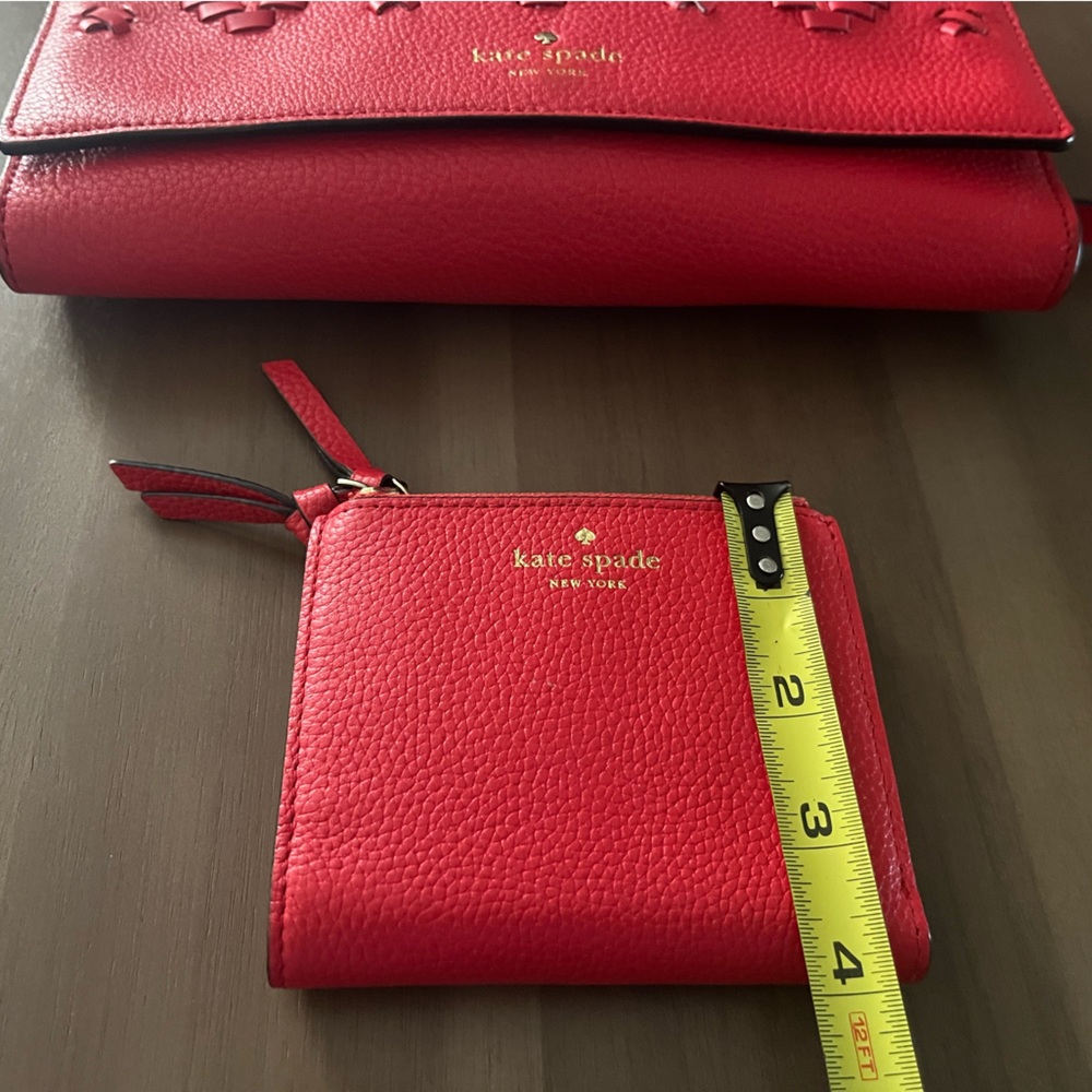 Kate Spade Flynn Street Valencia Prickly Pear Leather bag & wallet - Picture 11 of 14